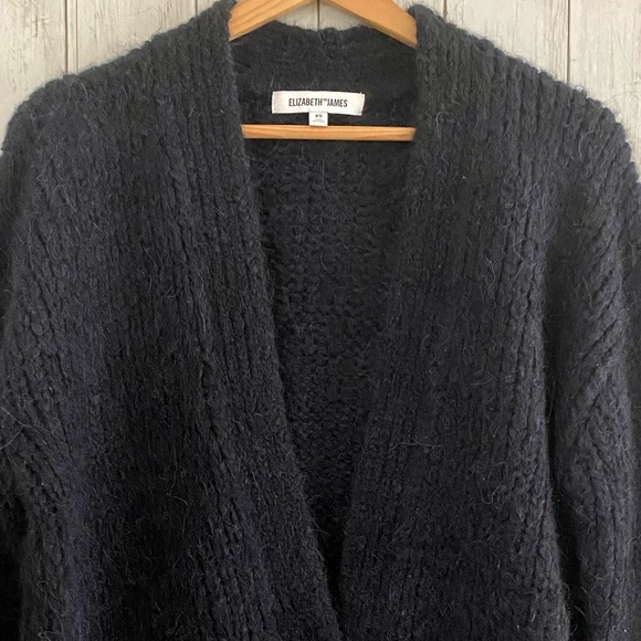 New ELIZABETH AND JAMES Wool chunky-knit cardigan - Picture 9 of 15